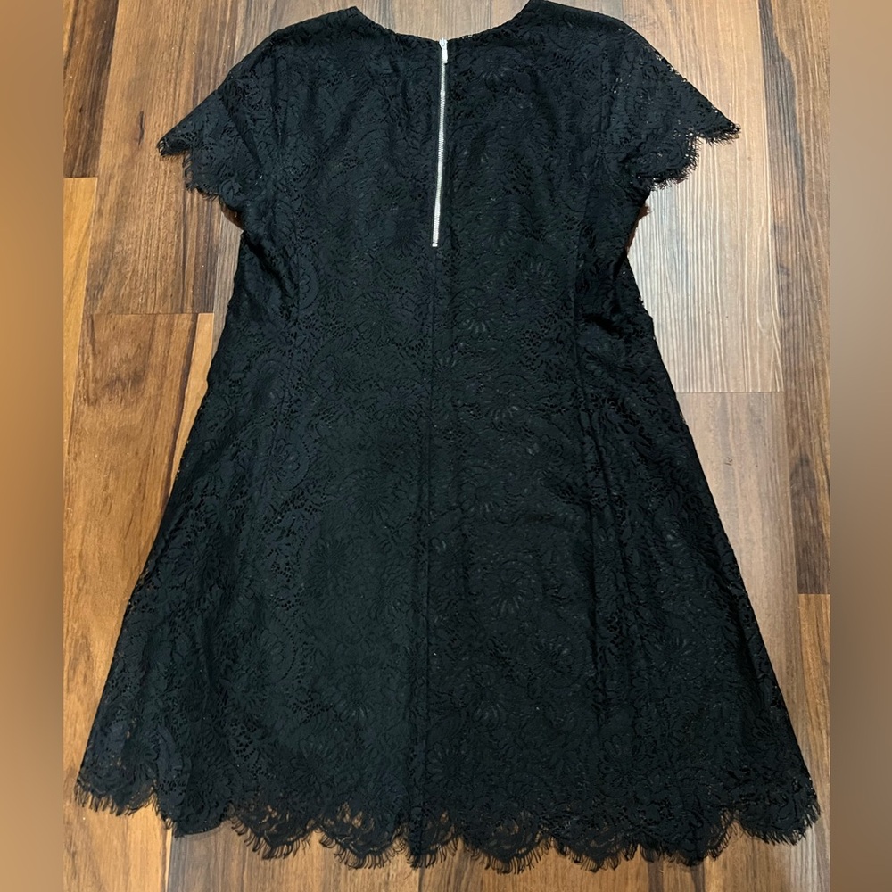 Madewell Black Lace Mini Dress - Picture 3 of 4